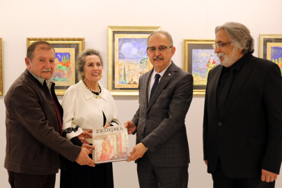 RESSAM ALEV BURHANOĞLU SANKO SANAT GALERİSİ’NDE SERGİ AÇTI