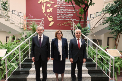 PROF. DR. DOĞAN, FATMA ŞAHİN VE PROF. DR. ÜNÜVAR’I AĞIRLADI