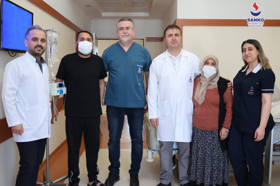 SANKO ÜNİVERSİTESİ HASTANESİ’NDE ANNEDEN OĞLUNA HAYAT