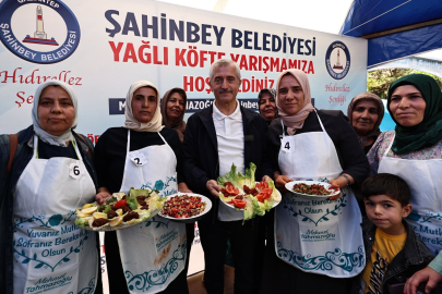 BAHARIN GELİŞİ YAĞLI KÖFTE YARIŞMASI İLE KUTLANDI