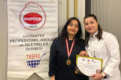 GAÜN’LÜ ÖĞRENCİLER'DEN  ALTIN MADALYA