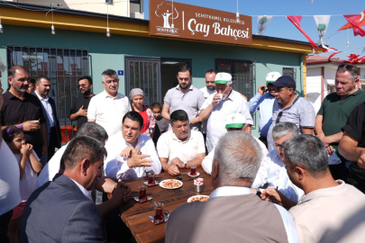 BAŞKAN YILMAZ, KUZEYŞEHİR ÇAY BAHÇESİ’Nİ HİZMETE AÇTI