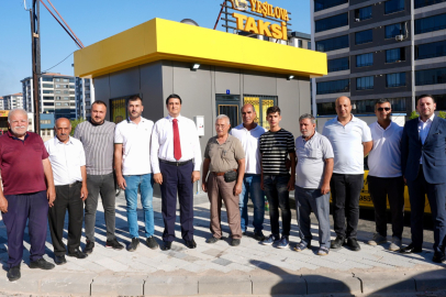 BAŞKAN YILMAZ’DAN TAKSİCİ ESNAFINA ZİYARET