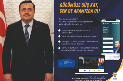 AK PARTİ GAZİANTEP’TE DİJİTAL ÜYELİK DÖNEMİ BAŞLADI