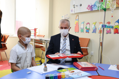 BAŞKAN TAHMAZOĞLU’NDAN LÖSEMİLİ ÇOCUKLARA MORAL