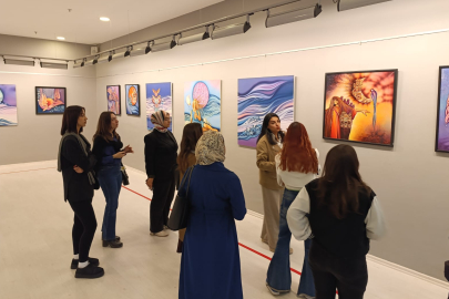 GAÜN ÖĞRENCİLERİNDEN SANKO SANAT GALERİSİNE ZİYARET