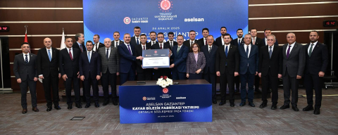 ASELSAN GAZİANTEP KAYAR BİLEZİK FABRİKASI İÇİN ORTAKLIK İMZA TÖRENİ GERÇEKLEŞTİRİLDİ