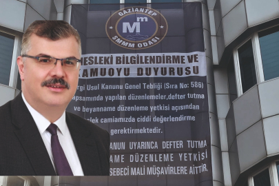 Gaziantep SMMM Odası’ndan Kamuoyu Bilgilendirmesi