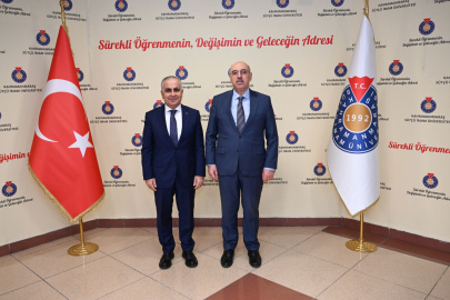 REKTÖR DOĞAN’DAN KSÜ REKTÖRÜ AK’A HAYIRLI OLSUN ZİYARETİ