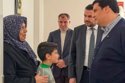 BAŞKAN YILMAZ'DAN ÇOCUKLARA MORAL ZİYARETİ