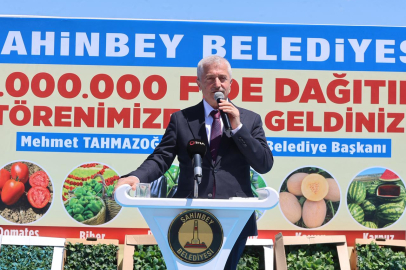 ŞAHİNBEY BELEDİYESİ’NDEN ÇİFTÇİLERE 53 MİLYON’DAN FAZLA FİDE