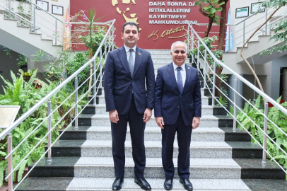 AZERBAYCAN MİLLETVEKİLİ DR.NAGİF HAMZAYEV’DEN GAÜN REKTÖRÜ DOĞAN’A ZİYARET