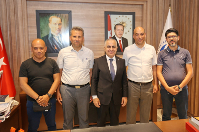 ERASMUS+ KAPSAMINDA GAÜN’E GELEN AKADEMİSYENLERDEN REKTÖR DOĞAN’A ZİYARET