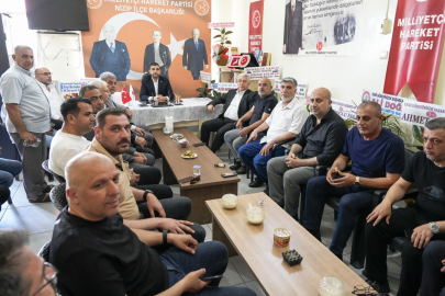 NTO HEYETİNDEN MHP NİZİP İLÇE BAŞKANI FATİH ÇETİN’E HAYIRLI OLSUN ZİYARETİ