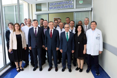 GAÜN ÇOCUK HASTANESİ’NDE PEDİATRİK EPS ÜNİTESİ VALİ ÇEBER’İN KATILIMIYLA AÇILDI