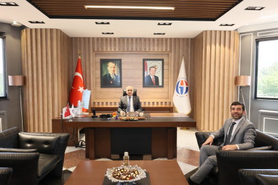 İSTANBUL ÜNİVERSİTESİ 1773 TEKNOPARK MÜDÜRÜ GÜNEŞER’DEN  REKTÖR DOĞAN’A ZİYARET