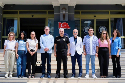 GAZETECİLERDEN EMNİYET MÜDÜRÜ AKTAŞ'A ZİYARET