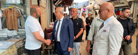 BAŞKAN KILIÇ, HAZIR GİYİM ESNAFI İLE BULUŞTU