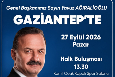 Yavuz Ağıralioğlu Gaziantep'e Geliyor
